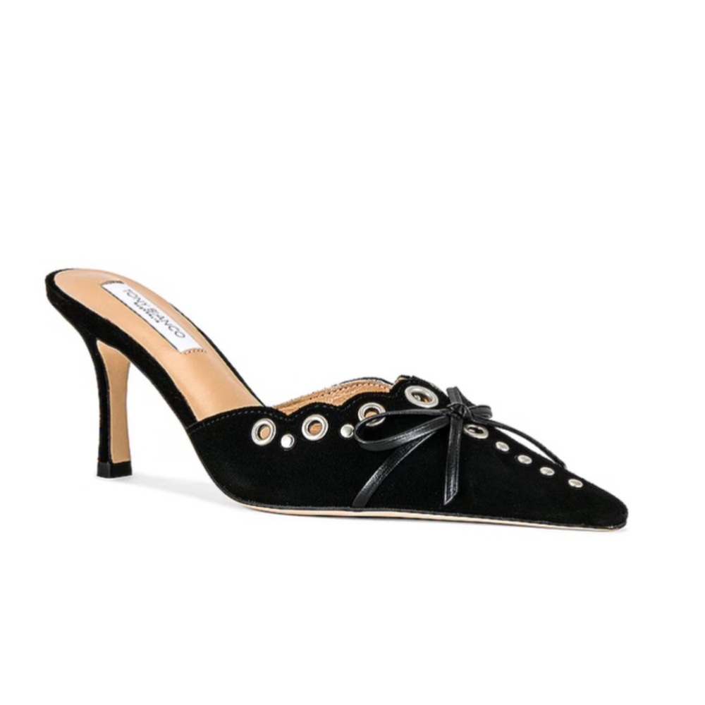 Tony Bianco Black Heels with Bow Detail